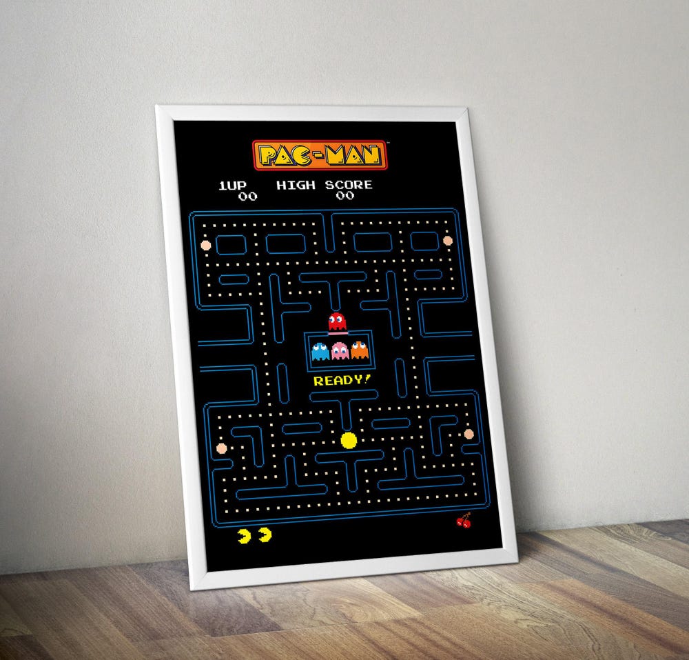 New Game Pac Man Wall Art - Pac Man Merch