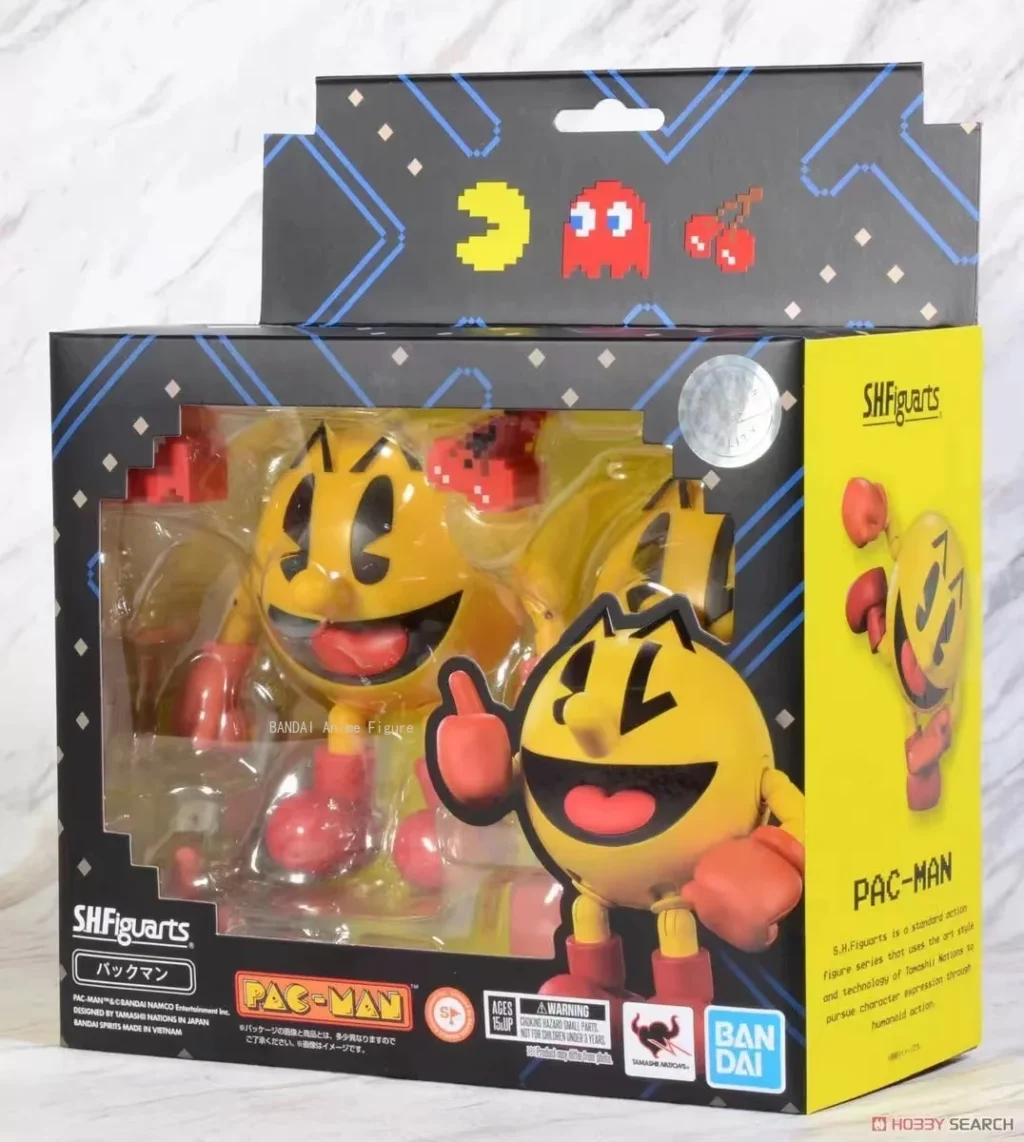 kf S02d7368ea06041d595de44ac3a569082R In Stock Original Bandai Pac Man SHFiguarts Pacman Finished Model Kit PVC 10 5VM Anime Action - Pac Man Merch