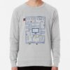 ssrcolightweight sweatshirtmensheather greyfrontsquare productx1000 bgf8f8f8 25 - Pac Man Merch