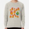 ssrcolightweight sweatshirtmensheather oatmealfrontsquare productx1000 bgf8f8f8 - Pac Man Merch