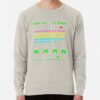 ssrcolightweight sweatshirtmensoatmeal heatherfrontsquare productx1000 bgf8f8f8 11 - Pac Man Merch