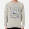 ssrcolightweight sweatshirtmensoatmeal heatherfrontsquare productx1000 bgf8f8f8 25 - Pac Man Merch