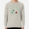 ssrcolightweight sweatshirtmensoatmeal heatherfrontsquare productx1000 bgf8f8f8 32 - Pac Man Merch